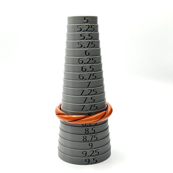 Vintage Lucite Bangle Pair — Orange Twist & Caramel Wave — 1970s Combo — EUC - Picture 6 of 12